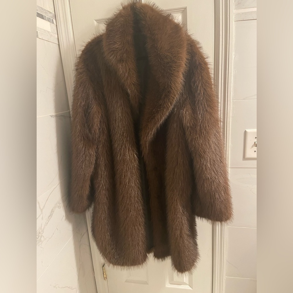Real fur jacket. Do not know type of fur since it was a gift.